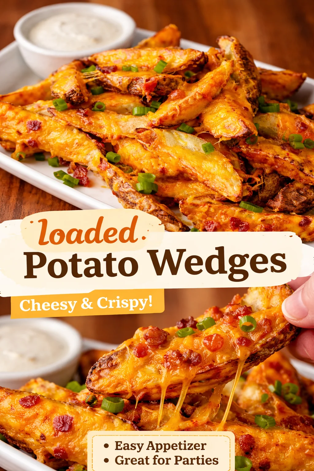 Deliciously Crispy Air Fryer Cheesy Potato Wedges Recipe