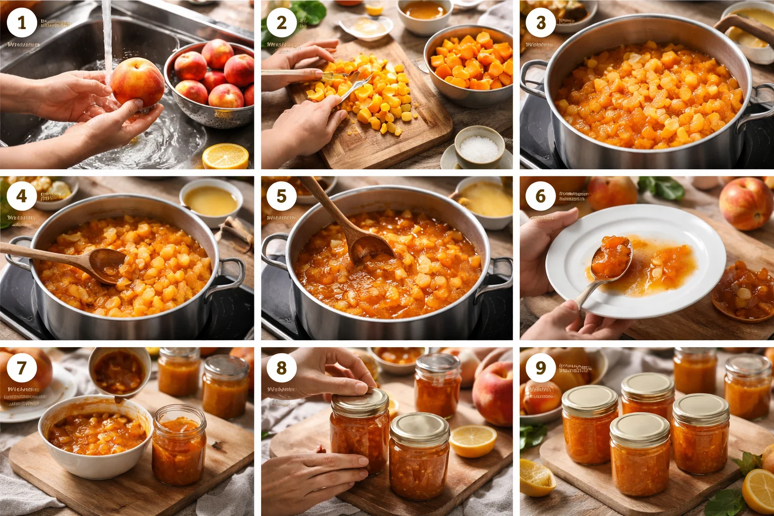 Sweet and Simple Honey Sweetened Peach Jam Recipe