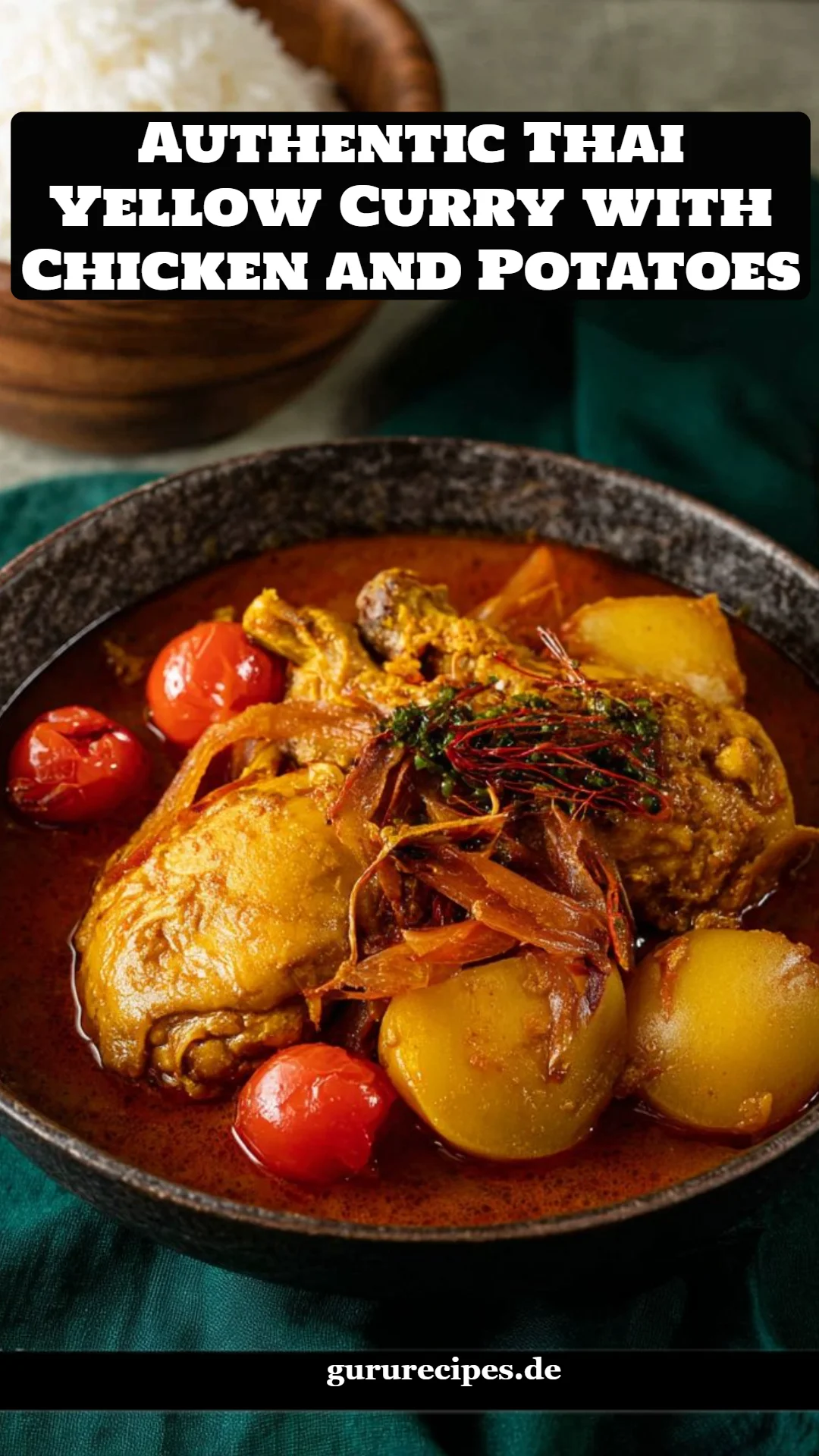 Authentic Thai Yellow Curry with Chicken and Potatoes