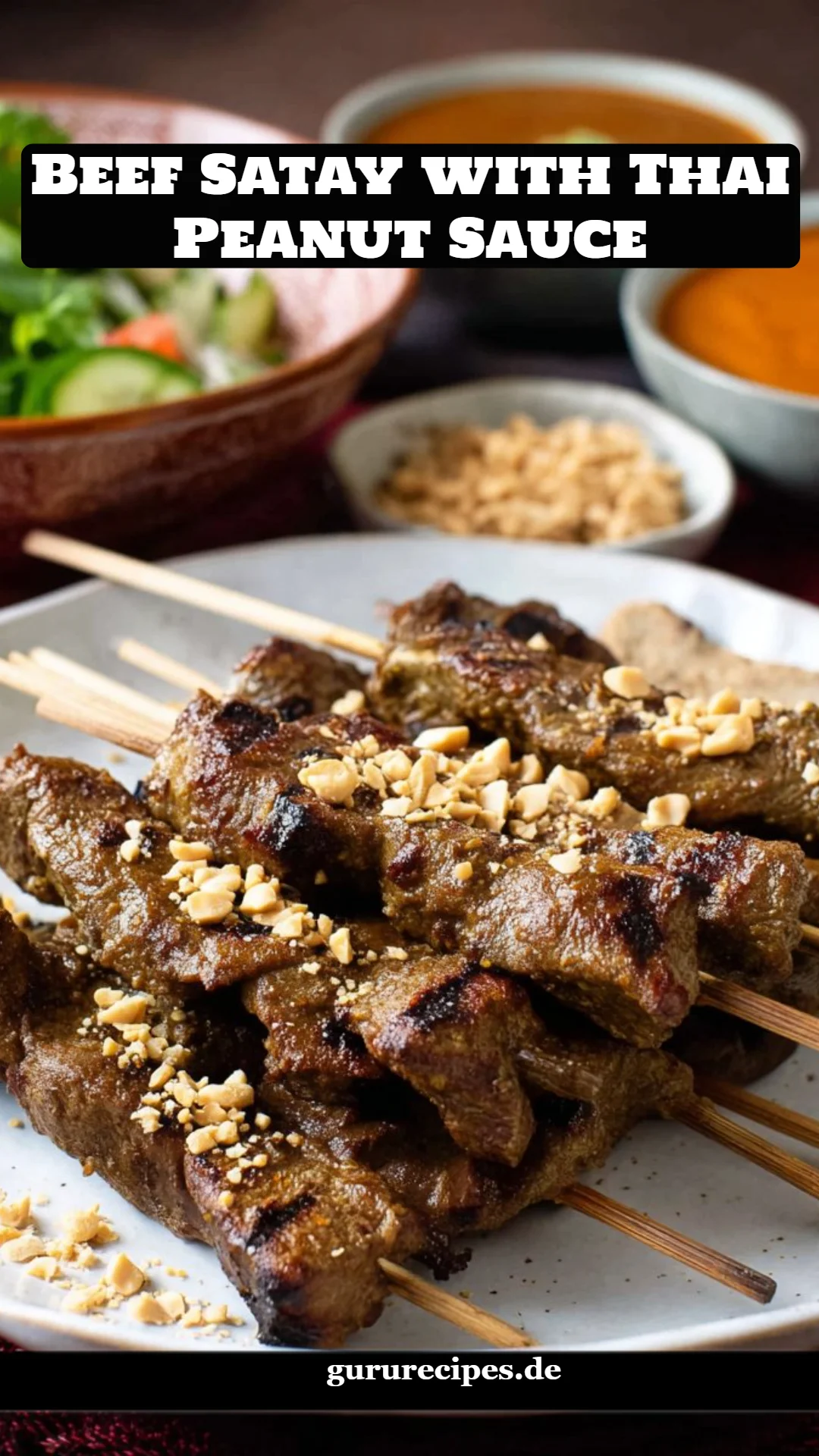 Beef Satay with Thai Peanut Sauce