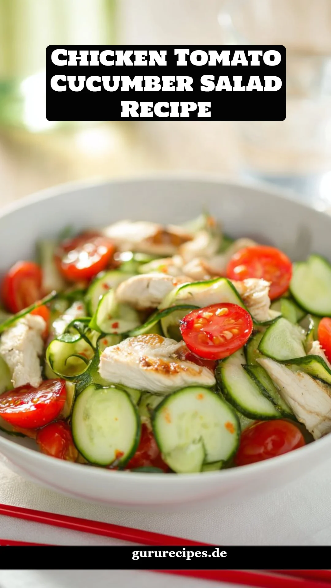 Chicken Tomato Cucumber Salad Recipe