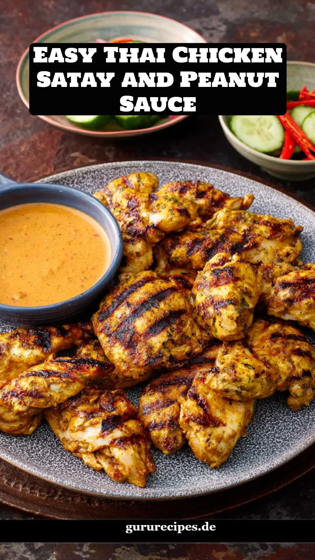 Easy Thai Chicken Satay and Peanut Sauce