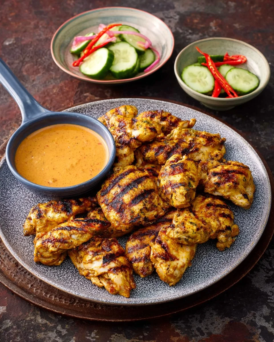 Easy Thai Chicken Satay and Peanut Sauce