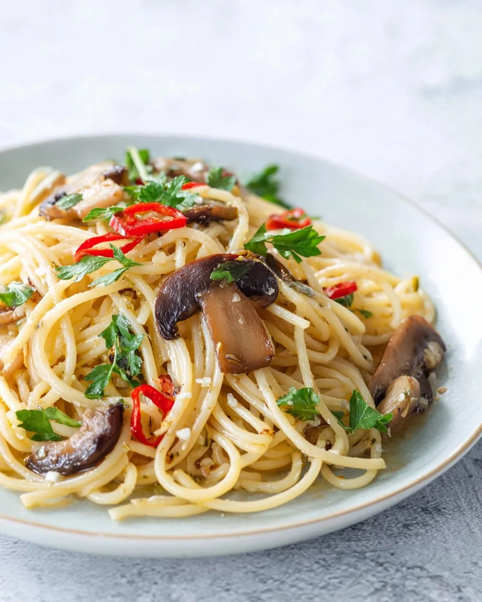 Miso Pasta with Shiitake Mushrooms Recipe