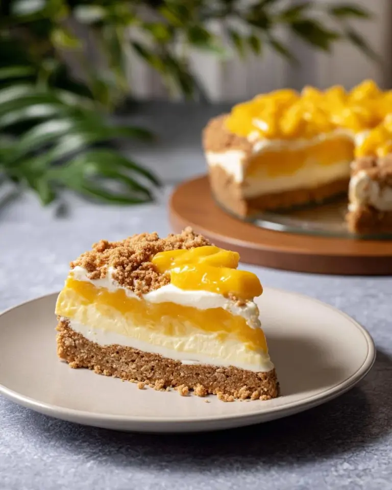 No Bake Mango Cream Pie Filipino Mango Royale dessert preparation
