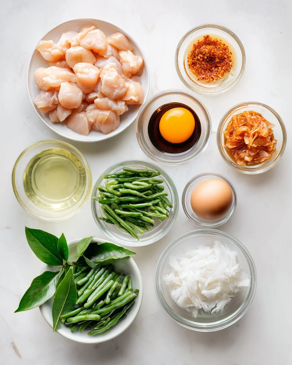 Pad Prik King Thai Red Curry Stir Fry with Chicken