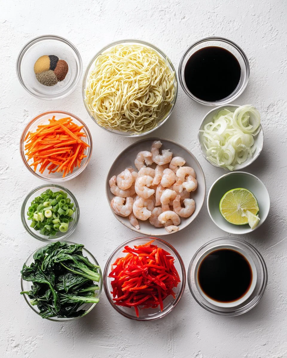Pancit Canton Filipino Egg Noodle Stir Fry