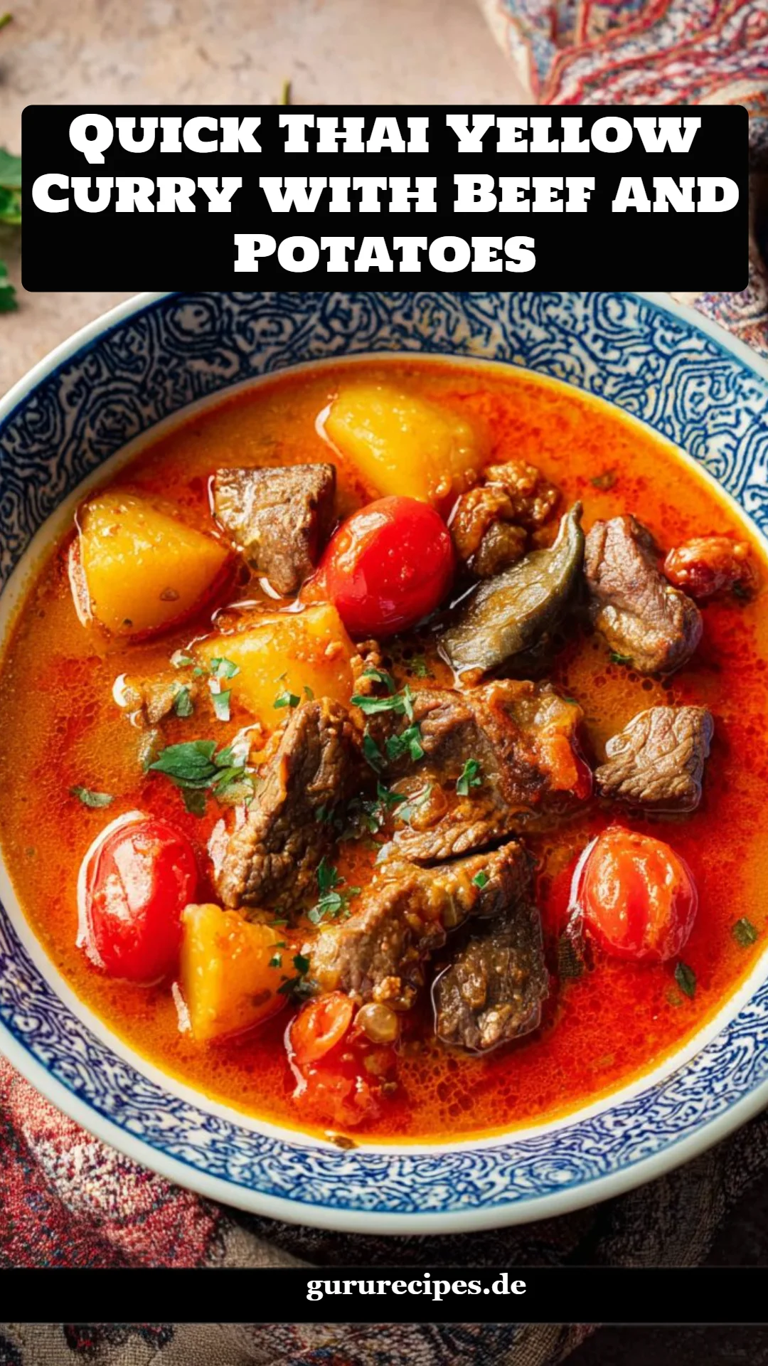 Quick Thai Yellow Curry with Beef and Potatoes
