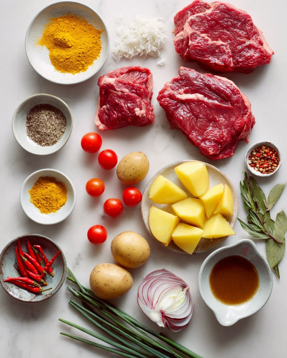 Quick Thai Yellow Curry with Beef and Potatoes