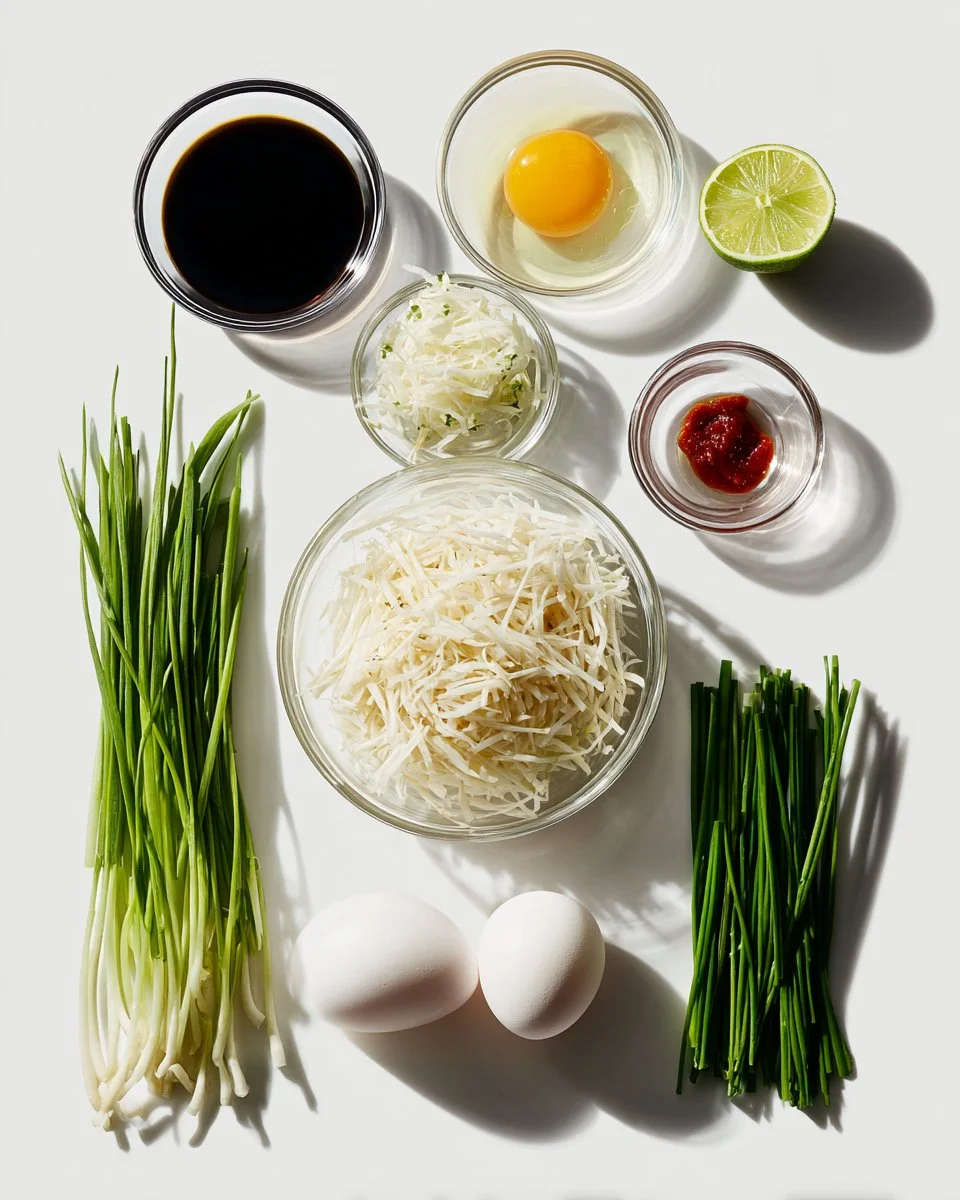 Stir Fried Turnip Cake in Thai Style