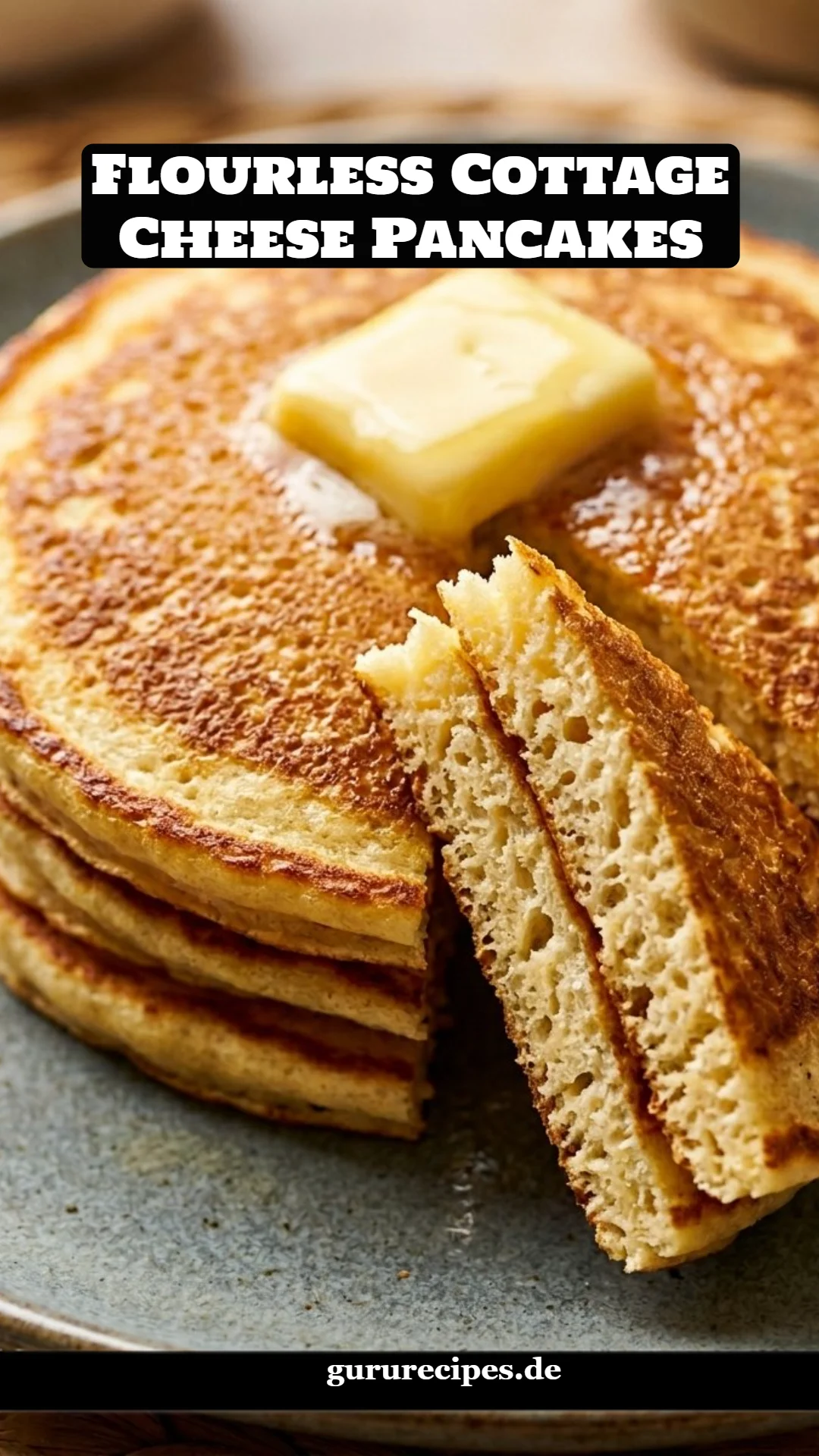 Flourless Cottage Cheese Pancakes