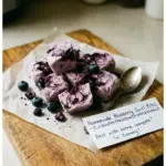 Blueberry swirl yogurt bites, a tasty and healthy snack option.